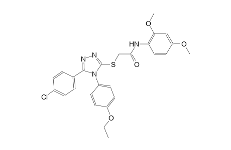 2-{[5-(4-chlorophenyl)-4-(4-ethoxyphenyl)-4H-1,2,4-triazol-3-yl]sulfanyl}-N-(2,4-dimethoxyphenyl)acetamide