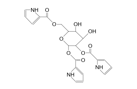 .beta.-D-Glucopyranose-1,2,6-tris-(pyrrole-2-carboxylate)