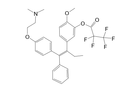 3-Hydroxy-4-methoxytamoxifen, o-(pentafluoropropionyl)-