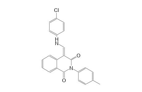 1,3(2H,4H)-isoquinolinedione, 4-[[(4-chlorophenyl)amino]methylene]-2-(4-methylphenyl)-, (4E)-