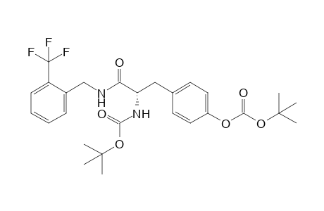 (2S)-2-[(tert-butoxycarbonyl)amino]-3-{4-[(tert-butoxycarbonyl)hydroxy]phenyl}-N-[2-(trifluoromethyl)benzyl]propanamide