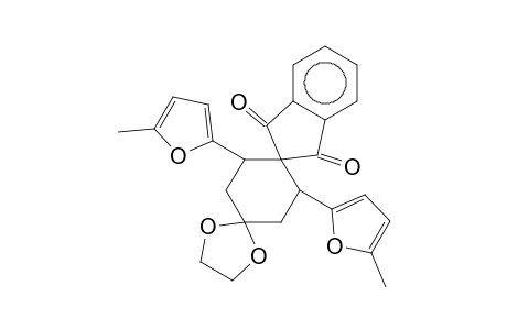 cis-3',5'-di(5-methylfuryl)-dispiro[1,3-dioxolan-2,1'-cyclohexan-4',2"-indan]-1",3"-dion
