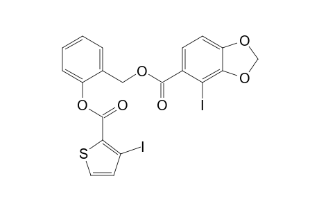 2-(2-Iodo-3,4-methylenedioxybenzoyloxymethyl)-1-(3-iodo-2-thienylcarbonyloxy)benzene