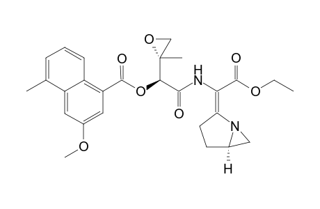 3-Methoxy-5-methyl-naphthalene-1-carboxylic acid (S)-{[(R)-1-aza-bicyclo[3.1.0]hex-(2E)-ylidene-ethoxycarbonyl-methyl]-carbamoyl}-((S)-2-methyl-oxiranyl)-methyl ester