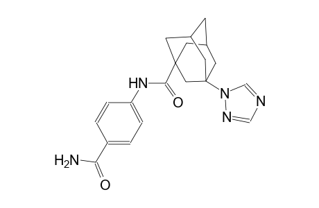 N-[4-(aminocarbonyl)phenyl]-3-(1H-1,2,4-triazol-1-yl)-1-adamantanecarboxamide