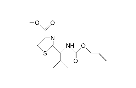 2-(<R>-1-Allyloxycarbonylamino-2-methyl-propyl)-4-methoxycarbonyl-(R).delta.2-thiazoline