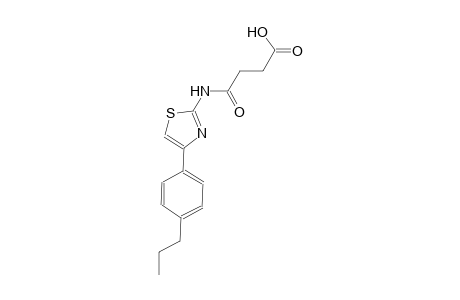 4-oxo-4-{[4-(4-propylphenyl)-1,3-thiazol-2-yl]amino}butanoic acid