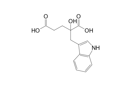 2-(1H-indol-3-ylmethyl)-2-oxidanyl-pentanedioic acid