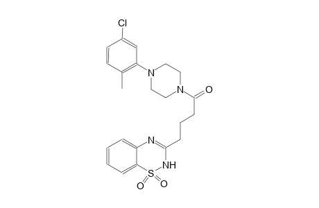 3-{4-[4-(5-chloro-2-methylphenyl)-1-piperazinyl]-4-oxobutyl}-2H-1,2,4-benzothiadiazine 1,1-dioxide