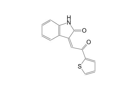 (3Z)-3-[2-oxo-2-(2-thienyl)ethylidene]-1,3-dihydro-2H-indol-2-one
