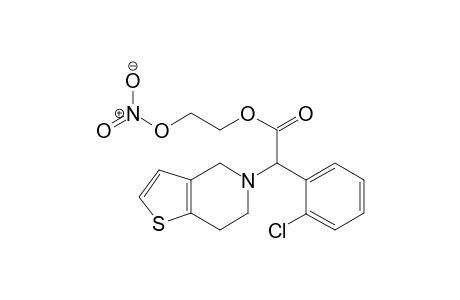 2-(2-Chlorophenyl)-2-(4,5,6,7-tetrahydrothieno[3,2-c]pyridin-5(4H)-yl)acetic acid(2-nitrooxyethanol)Ester