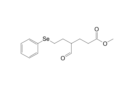 Methyl 4-formyl-6-selenophenylhexanoate