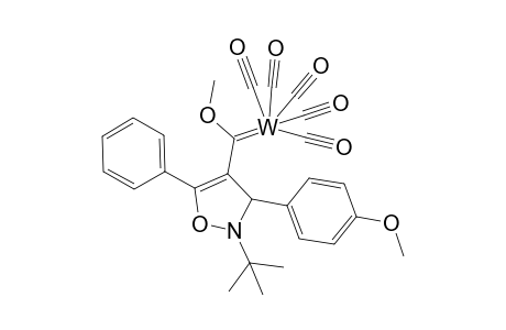 2-(tert-Butyl)-3-(p-methoxyphenyl)-4-(methoxymethylene)-5-phenyldihydroisoxazolepentacarbonyltungsten