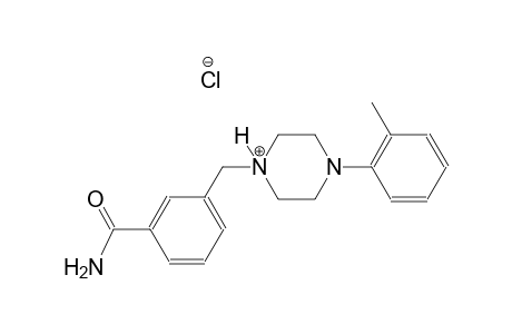 1-[3-(aminocarbonyl)benzyl]-4-(2-methylphenyl)piperazin-1-ium chloride