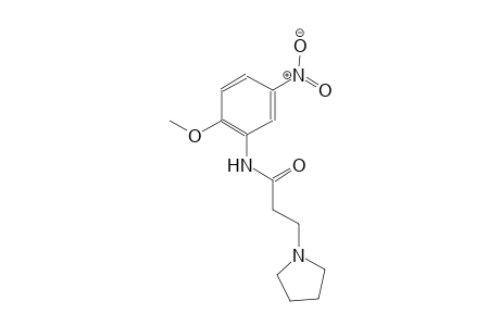 1-pyrrolidinepropanamide, N-(2-methoxy-5-nitrophenyl)-