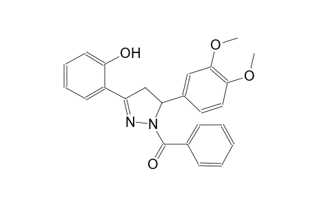 2-[1-benzoyl-5-(3,4-dimethoxyphenyl)-4,5-dihydro-1H-pyrazol-3-yl]phenol