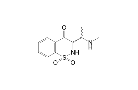 2,3-dihydro-3-[1-(methylamino)ethylidene]-4H-1,2-benzothiazin-4-one, 1,1-dioxide