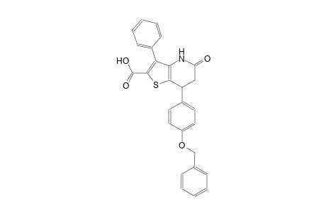 thieno[3,2-b]pyridine-2-carboxylic acid, 4,5,6,7-tetrahydro-5-oxo-3-phenyl-7-[4-(phenylmethoxy)phenyl]-