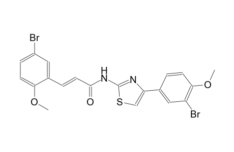 (2E)-3-(5-bromo-2-methoxyphenyl)-N-[4-(3-bromo-4-methoxyphenyl)-1,3-thiazol-2-yl]-2-propenamide