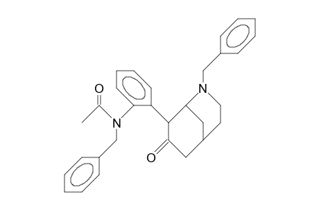 8.beta.-(2-<N-Benzyl-acetamido>-phenyl)-2-benzyl-2-aza-bicyclo(3.3.1)nonan-7-one
