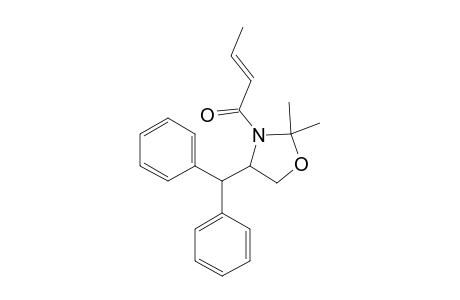 RAC-3-CROTONOYL-2,2-DIMETHYL-4-(DIPHENYLMETHYL)-OXAZOLIDINE