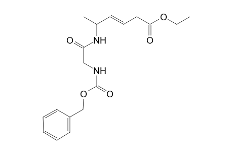 Ethyl (3E,5R)-5-(Cbz-glycylamino)-3-hexenoate