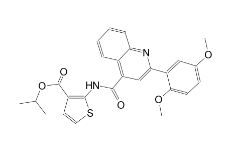 isopropyl 2-({[2-(2,5-dimethoxyphenyl)-4-quinolinyl]carbonyl}amino)-3-thiophenecarboxylate