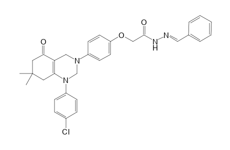 1-(4-Chloropheyl)-7,7-dimethyl-5-oxo-3-[4-(N2-phenyl-methylidene hydrazinocarbonylmethoxy)phenyl]-1,2,3,4,5,6,7,8-octahydroquinazoline