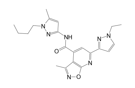 isoxazolo[5,4-b]pyridine-4-carboxamide, N-(1-butyl-5-methyl-1H-pyrazol-3-yl)-6-(1-ethyl-1H-pyrazol-3-yl)-3-methyl-