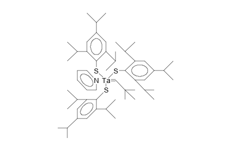 Tris(2,4,6-triisopropyl-phenylthio)-neopentylidene tantalum pyridine complex
