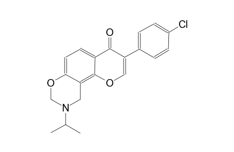 4H,8H-pyrano[2,3-f][1,3]benzoxazin-4-one, 3-(4-chlorophenyl)-9,10-dihydro-9-(1-methylethyl)-