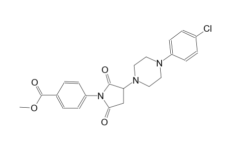 benzoic acid, 4-[3-[4-(4-chlorophenyl)-1-piperazinyl]-2,5-dioxo-1-pyrrolidinyl]-, methyl ester