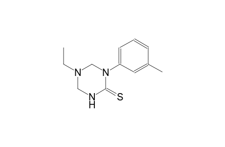 5-ethyl-1-(3-methylphenyl)tetrahydro-1,3,5-triazine-2(1H)-thione