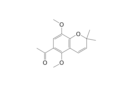 Ethanone, 1-(5,8-dimethoxy-2,2-dimethyl-2H-1-benzopyran-6-yl)-