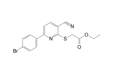 Ethyl {[6-(4-bromophenyl)-3-cyano-2-pyridinyl]sulfanyl}acetate