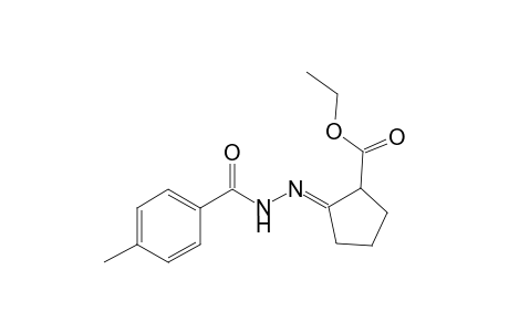 Cyclopentanecarboxylic acid, 2-(4-methylbenzoylhydrazono)-, ethyl ester