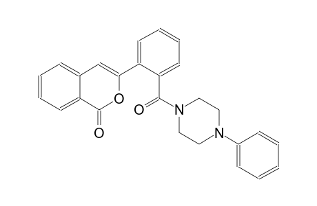1H-2-benzopyran-1-one, 3-[2-[(4-phenyl-1-piperazinyl)carbonyl]phenyl]-