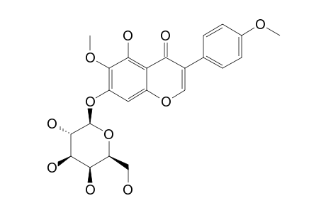 7,5-DIHYDROXY-6,4'-DIMETHOXY-ISOFLAVONE-7-O-BETA-D-GALACTOPYRANOSIDE
