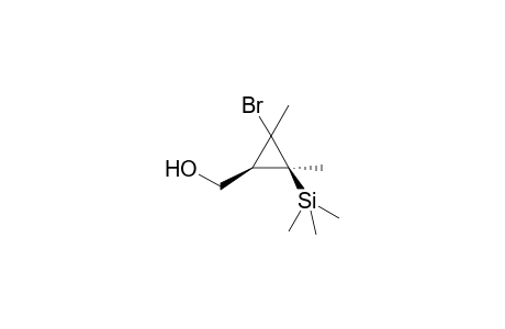 1-Bromo-1,2-dimethyl-3-(hydroxymethyl)-2-(trimethylsilyl)cyclopropane