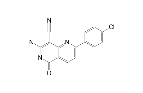 7-AMINO-2-(4-CHLOROPHENYL)-5-OXO-5,6-DIHYDRO-1,6-NAPHTHYRIDINE-8-CARBONITRILE