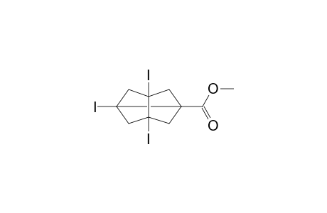 Methyl 3,5,7-triiodotricyclo[3.3.0.0(3,7)]octane-1-carboxylate