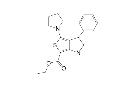 ETHYL-2,3-DIHYDRO-3-PHENYL-4-PYRROLIDINO-1H-THIENO-[3,4-B]-PYRROLE-6-CARBOXYLATE