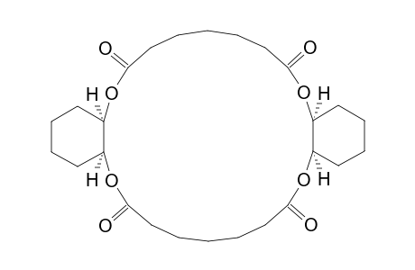 6H,19H-Dibenzo[b,m][1,4,12,15]tetraoxacyclodocosin-6,12,19,25(7H,20H) -tetrone, eicosahydro-, (4aR*,13aS*,17aR*,26aS*)-