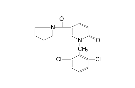 1-(2,6-DICHLOROBENZYL)-5-[(1-PYRROLIDINYL)CARBONYL]-2(1H)-PYRIDONE