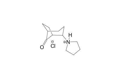 1-(8-oxobicyclo[3.2.1]oct-2-yl)pyrrolidinium chloride