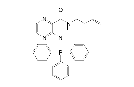 N-(Pent-3-en-2-yl)-3-(triphenylphosphoranylideneamino)pyrazine-2-carboxamide