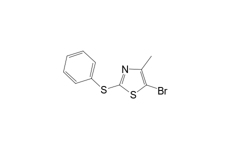 5-Bromo-4-methyl-2-phenylsulfanyl-thiazole