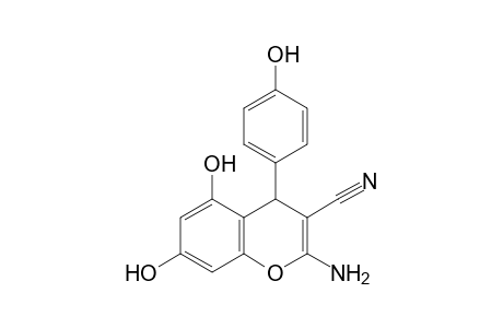 2-Amino-5,7-dihydroxy-4-(4-hydroxyphenyl)-4H-chromene-3-carbonitrile