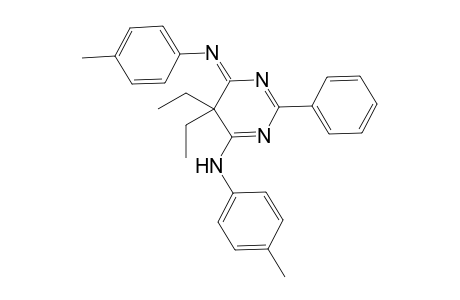 N,N'-(5,5-diethyl-2-phenylpyrimidin-6(5H)-yl-4(5H)-ylidene)bis(4-methylaniline)