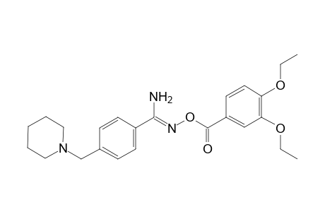 Benzenecarboximidamide, N'-[(3,4-diethoxybenzoyl)oxy]-4-(1-piperidinylmethyl)-